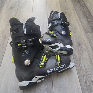 Salomon Quest Access 90 downhill ski boots QST black and neon yellow hike/ride